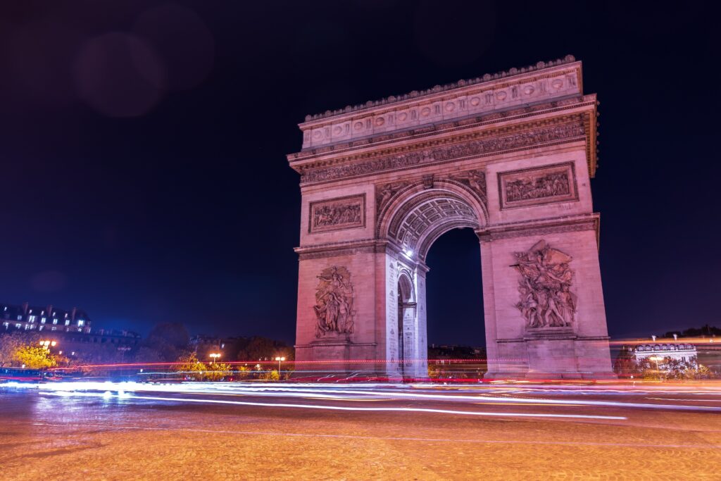 New Year's Eve bash on the Champs-Elysées in Paris features fireworks over the Arc de Triomphe