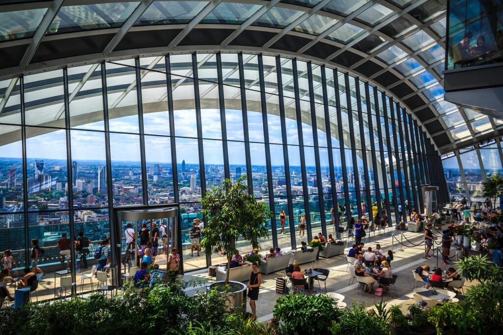The Sky Garden in London is an impressive attraction unknown to most tourists