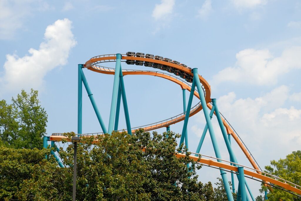 Watch as your food is delivered via roller coaster at the ROLLERCOASTERRESTAURANT in Vienna, Austria