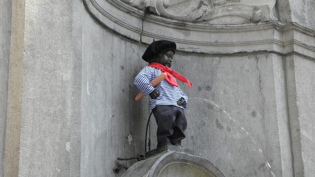 Many visitors to Brussels, Belgium insist on seeing the famous statue Manneken Pis