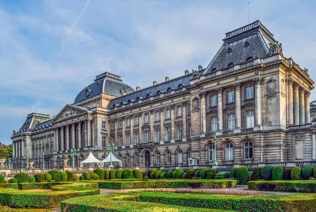 The Royal Palace of Brussels is the official seat of the Belgian monarch